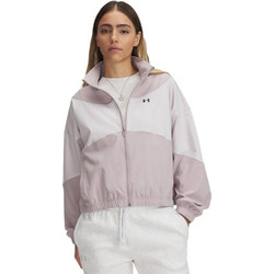 Under Armour Rival Woven Αθλητικό Γυναικείο Μπουφάν Softshell Κοντό Αδιάβροχο Αντιανεμικό Λιλά 1389631-009