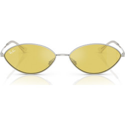 Ray-Ban RB3757 003/6D Γυναικεία Γυαλιά Ηλίου Οβάλ Μεταλλικά Ασημί με Κίτρινο Φακό