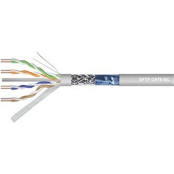 TOPELCOM S/FTP Cat.6 Καλώδιο Δικτύου Ethernet 1m Grey 02.004.0076