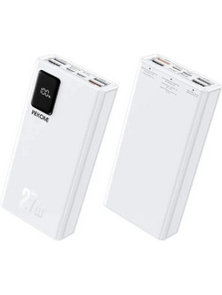 Wekome WP-93 Power Bank 20000mAh 27W με 4 Θύρες USB-A & Θύρα USB-C Power Delivery White