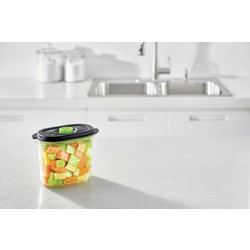 FoodSaver Δοχείο Φαγητού Πλαστικό Κατάλληλο για Φούρνο Μικροκυμάτων 1.8lt Διαφανές Μαύρο