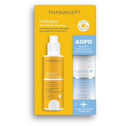 Pharmasept Heliodor Face & Body Sun Spray SPF50 165gr + Hygienic Shower Cream 100ml