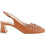 Guy Laroche Γόβες Slingback Δερμάτινες με Χοντρό Χαμηλό Τακούνι Ταμπά 580-98