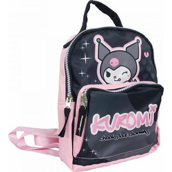 Cerda Hello Kitty Kuromi Free Time Σχολική Τσάντα Πλάτης Νηπιαγωγείου Μαύρη Ροζ 2100005765