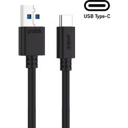 ProLink USB-A to USB-C 1m Black PB485-0100