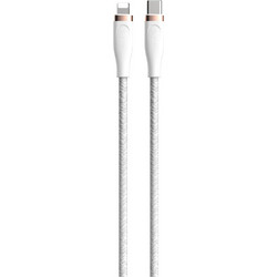 Devia EC418 Braided USB-C to Lightning Cable 27W 1.5m White 6938595395444