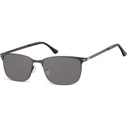 Sunoptic SS-899C54 Ανδρικά Γυαλιά Ηλίου Τετράγωνα Μεταλλικά Μαύρα με Μαύρο Φακό