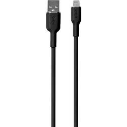 Puro Soft USB-A to Lightning Cable 1.5m Black 8018417440977