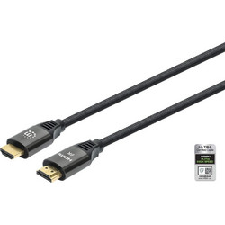 Manhattan Καλώδιο HDMI 2.1 HDMI Male to HDMI Male 1m Black