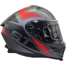 Faseed FSD 865 Grey Red Κράνος Μηχανής Full Face 1450gr
