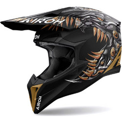 Airoh Wraaap Cyborg Matt Black Κράνος Μηχανής Motocross 1330gr