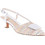 Marco Tozzi Γόβες Slingback Δερμάτινες με Λεπτό Χαμηλό Τακούνι Εκρού 2-2-29503-44-189