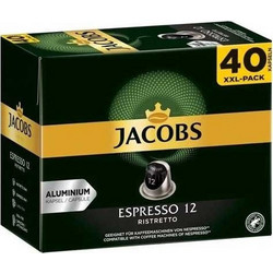 Jacobs Κάψουλες Espresso Ristretto Συμβατές με Μηχανή Nespresso 40τμχ