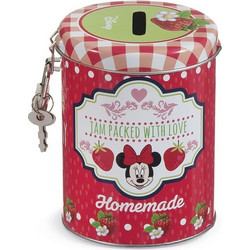 Parisis Μπομπονιέρα Βάπτισης Κουμπαράς Minnie Mouse Strawberry Jam από Μέταλλο 12τμχ ΤΜ1924