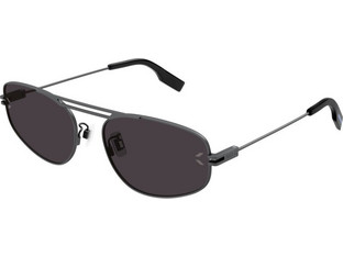 McQ MQ0392S 001 Ανδρικά Γυαλιά Ηλίου Aviator Μεταλλικά Ασημί με Μαύρο Φακό