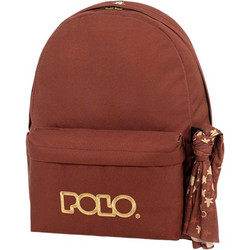 Polo Original Scarf Σχολική Τσάντα Πλάτης Γυμνασίου - Λυκείου Καφέ 901135-3576