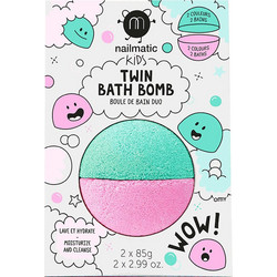 Nailmatic Twin Green Pink Bath Bombs 2x85gr
