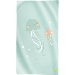 Saro Jellyfish Παιδική Πετσέτα Θαλάσσης Microfiber Πράσινο Mint 90x160cm 64302