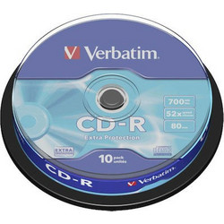 Verbatim 43725 Εγγράψιμα CD-R 52x 700MB Cake Box 10τμχ