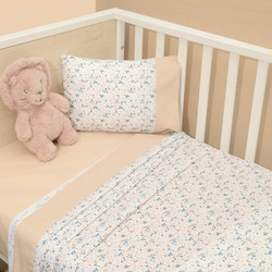 Baby Oliver Σετ Βρεφικά Σεντόνια Κούνιας Βαμβακερά 110x160 Des 217 3τμχ