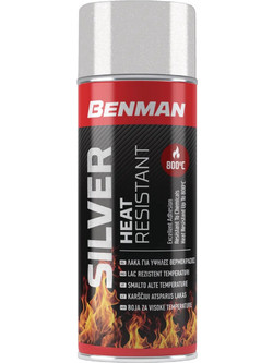 Benman Heat Resistant Σπρέι Βαφής Ασήμι Gloss 400ml