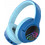 PowerLocus Bobo Kids Ασύρματα Bluetooth Παιδικά Ακουστικά Over Ear με Noise Cancelling Μπλε Γαλάζια