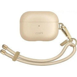 Uniq Coehl Haven Θήκη από Δερματίνη για Apple AirPods Pro 2 Nude