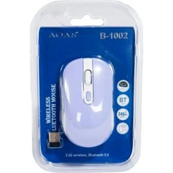 AOAS B-1002 Ασύρματο Bluetooth Ποντίκι Lilac