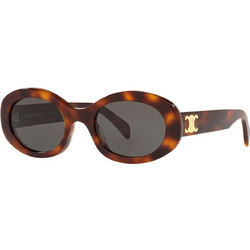 Celine CL40194U 53A Γυναικεία Γυαλιά Ηλίου Στρογγυλά Κοκάλινα Ταρταρούγα με Μαύρο Φακό