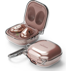Samsung Hinge Θήκη Σιλικόνης με Γάντζο για Samsung Galaxy Buds FE / 2 Pro / 2 / Pro / Live Διαφανής