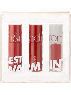 Rom&nd Best Tint Edition 01 Warm Tone Pick Set Long Lasting Κραγιόν Liquid 3x2gr