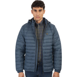 Double Ανδρικό Μπουφάν Χειμωνιάτικο Puffer Αντιανεμικό Μπλε MJK-2000