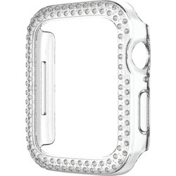 Sonique Luxury Diamond Πλαστική Θήκη για Apple Watch 7 / 8 / 9 41mm Διαφανής