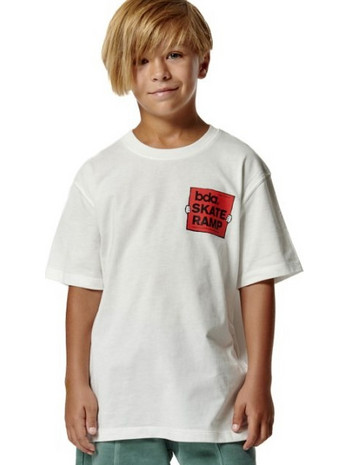 Body Action Παιδικό T-Shirt Κοντομάνικο Λευκό Κόκκινο 054505-05A