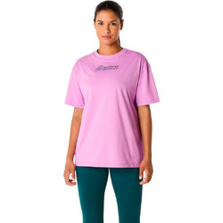 ASICS Logo Tee Γυναικείο Αθλητικό T-Shirt Φούξια 2032C843-701