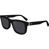 Lacoste L6014S 001 Ανδρικά Γυαλιά Ηλίου Τετράγωνα Κοκάλινα Μαύρα με Μαύρο Φακό