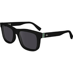 Lacoste L6014S 001 Ανδρικά Γυαλιά Ηλίου Τετράγωνα Κοκάλινα Μαύρα με Μαύρο Φακό
