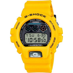 Casio G-Shock Ψηφιακό Ανδρικό Ρολόι Χρονογράφος με Κίτρινο Καουτσούκ Λουράκι DW-6900TR-9ER