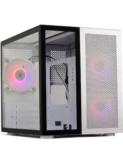 Redragon GC-588 Axe Black White Midi Tower Κουτί Υπολογιστή με Πλαϊνό Παράθυρο