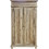 Artekko Δίφυλλη Ντουλάπα Ρούχων Munggur Καφέ 130x58x210cm 201-0469