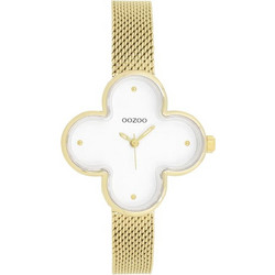 Oozoo Timepieces Γυναικείο Ρολόι με Χρυσό Μεταλλικό Μπρασελέ C11527