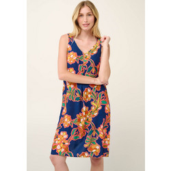 Vamp Midi Καλοκαιρινό Καθημερινό Φόρεμα Μεταξωτό Royal Blue 22453