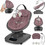 Lionelo Blossom Relax Μωρού Κούνια έως 9kg Ροζ