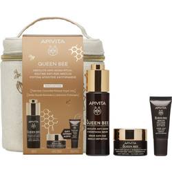 Apivita Queen Bee Absolute Anti-Aging & Redefining Serum 30ml + Light Cream 15ml + Eye Cream 5ml