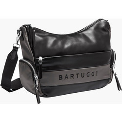 Bartuggi Γυναικεία Τσάντα Χιαστί από Δερματίνη Μαύρη με Ιμάντα 718-239259
