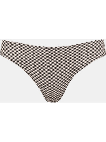 Rock Club Bikini Slip Μαύρο Μπεζ BP-3388