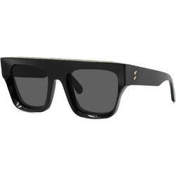 Stella McCartney SC40006I 01A Ανδρικά Γυαλιά Ηλίου Τετράγωνα Κοκάλινα Μαύρα με Μαύρο Φακό
