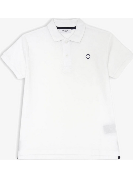 Trussardi Παιδικό Polo Κοντομάνικο Λευκό TBP25006PO-029