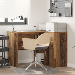 vidaXL Γωνιακό Γραφείο Ξύλινο 102x88x75cm 3337279