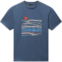 Napapijri S-Buti Ανδρικό Αθλητικό T-Shirt Πετρόλ NP0A4INM-G1Y